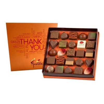 25 Piece Milk Chocolate Bonbons w/Thank You Sleeve