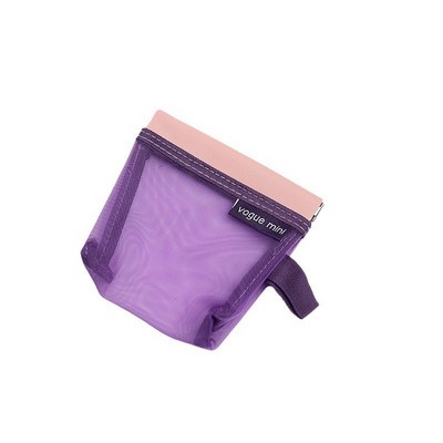 Translucent Mesh Squeeze Pouch with Flex Frame