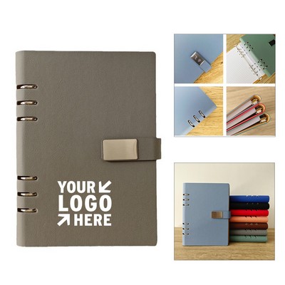 A6 PU Leather Binder Notebook