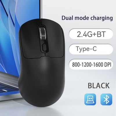 Ergonomic 2.4G BT Dual-Mode Wireless Mouse