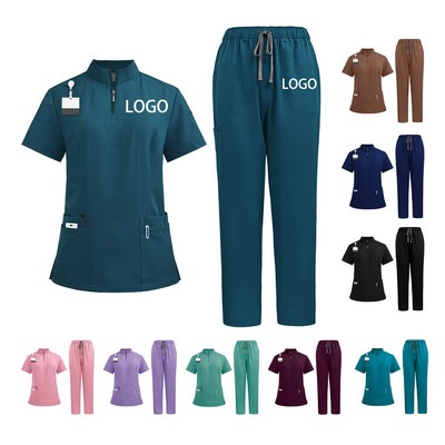 1/4 Zipper Scrubs