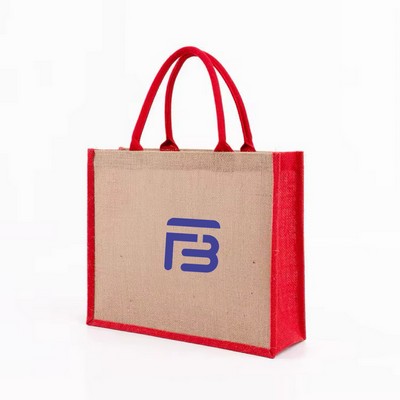 Reusable Canvas Pocket Tote Bag