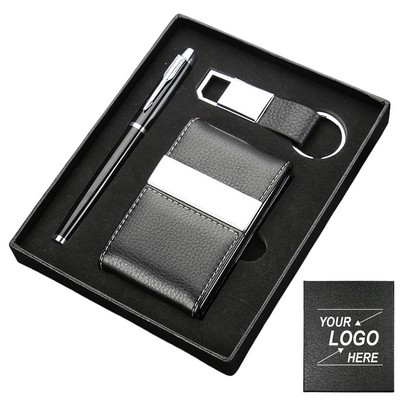 Elegant Business Gift Set - Keychain