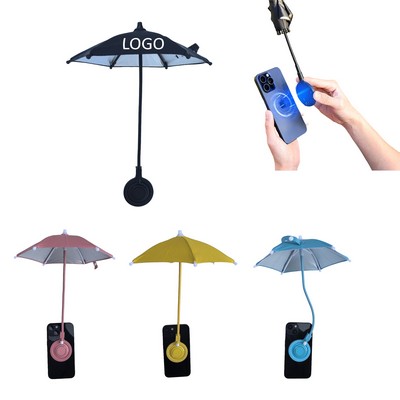 Flexible Angle Sun Shade Shield Magnetic Phone Umbrella