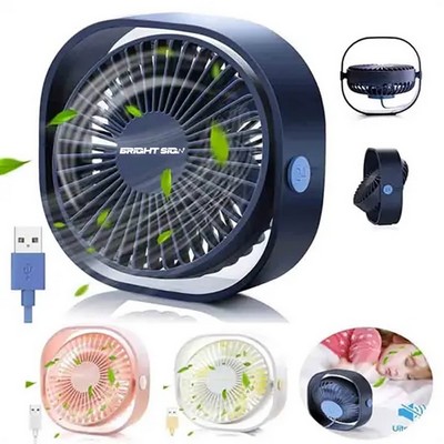 USB Powered 360° Adjustable Desk Fan