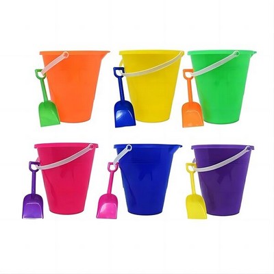 Beach Sand Bucket With Shovel Set