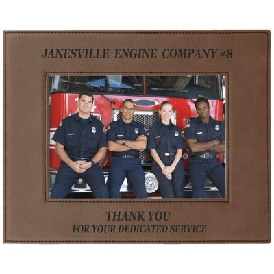 5" x 7" Dark Brown Leatherette Photo Frame