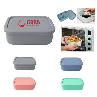 Silicone Lunch Box w/Three Compartments