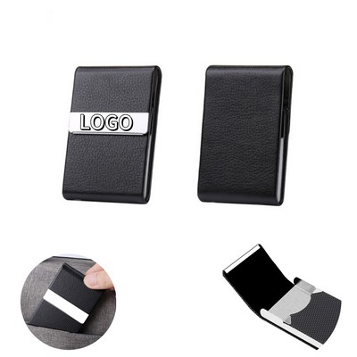 Pu Business Card Holder