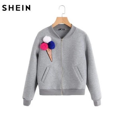 Sequin Ice Cream Patch Knit Jacket