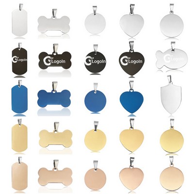 Dog Tag for Stamping Engraving Shiny Stainless Steel