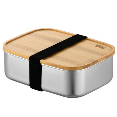 Food Grade Bamboo Lid Stainless Steel Bento Box