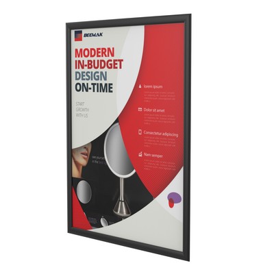 24" x 36" Aluminum Snap Frames, Black
