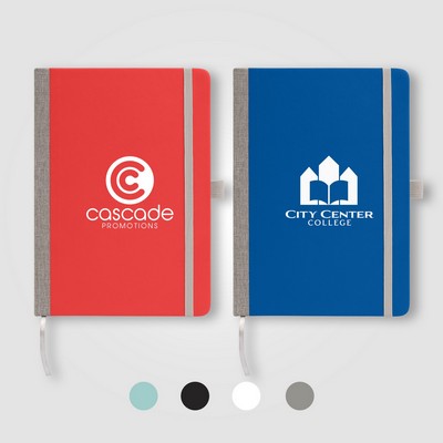 Steinbeck - Recycled Two Tone Hard Cover Notebook - Silkscreen