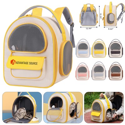 Cloth Pet Backpack Carrier With reathable Mesh