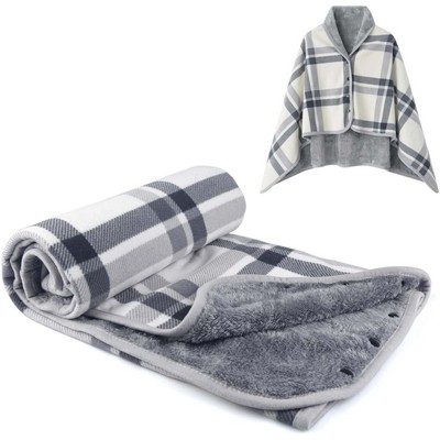Office Blankets Desk Chair Wrap Shawl Poncho Throw