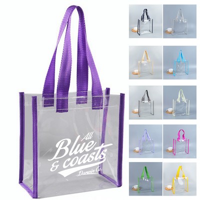 Versatile Clear PVC Stadium Tote Bag