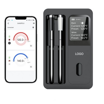 Dual Probe Smart Wireless Bluetooth Meat Thermometer High Precision Food Temperature Probe
