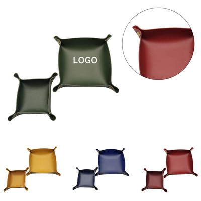 Foldable PU Leather Jewelry Tray