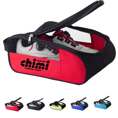 Portable Sports Golf Shoe Bag W/ Breathable Mesh Hole