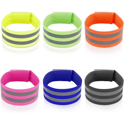 2" Wide Elastic Reflective Armband Bracelet