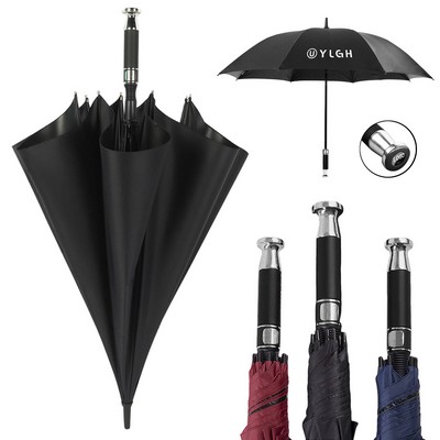 Luxurious Handle Press Open Golf Umbrella