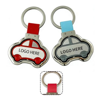 Dual-Tone Auto Spinner Keyring