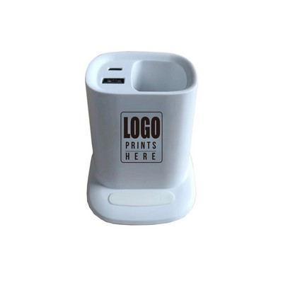 Multi Functional Wireless Charging Pen Holder