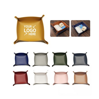 PU Leather Organizer Tray