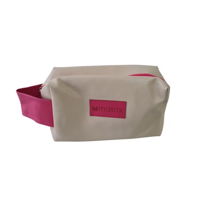 Cosmetic bag with patch
