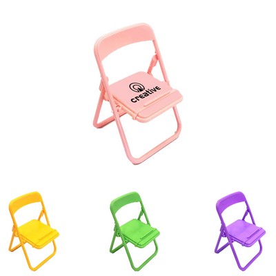 Mini Foldable Chair Phone Holder
