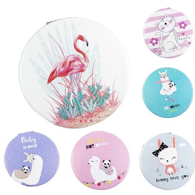 Portable Round Makeup Mirror