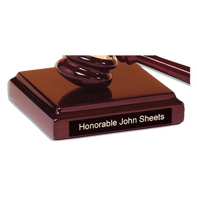 Rosewood Piano Finish Sounding Block with Black Plate - GVL16