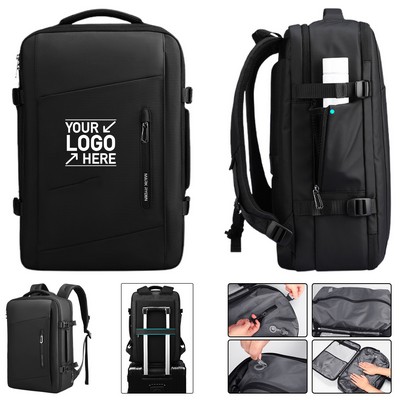 Compression Travel Backpack with 180° Opening