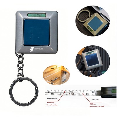 Compact Leveller Tape Measure Key Ring with 1.5 Meters