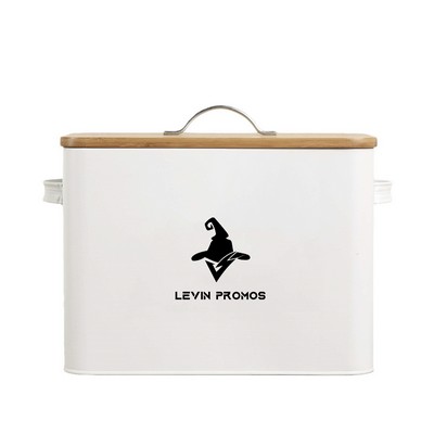 Bread Box with Bamboo Lid