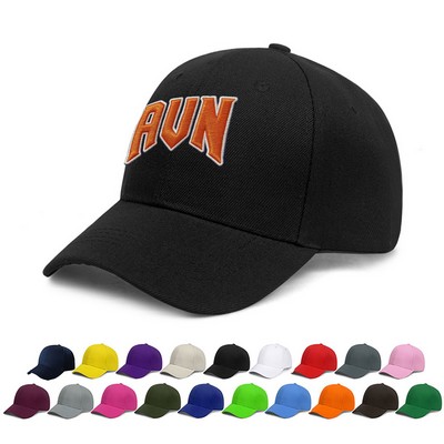 6 Panel Mid Profile Baseball Cap