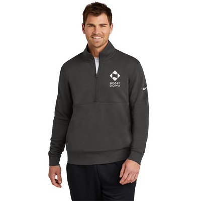 Nike® Club Fleece Sleeve Swoosh 1/2-Zip Embroidered Sweater