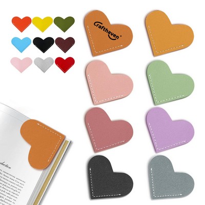 Leather Heart Bookmarks
