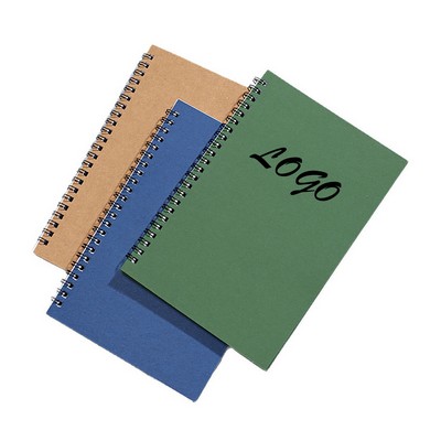 A5 Kraft Spiral Notebook