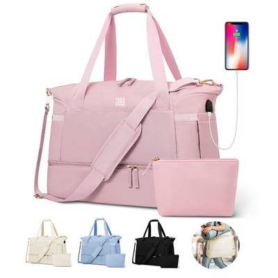Portable Charging Gym Duffel Bag