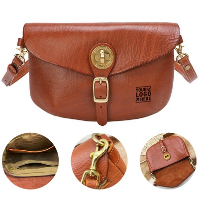 Elegant Saddle Crossbody Purse