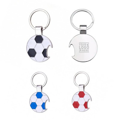 Soccer Bottle Opener Keychain