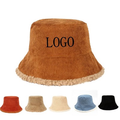 Winter Warm Corduroy Bucket Hat