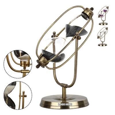 30 Minute Rotatable Gold Hourglass Timer