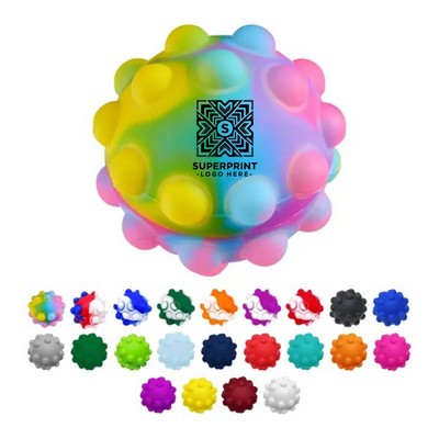 3D Push Pop Squeeze Ball - Stress Relief Fidget