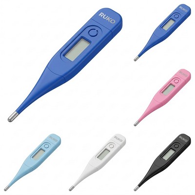 Electronic Digital Thermometer with LCD Display and Memory Recall