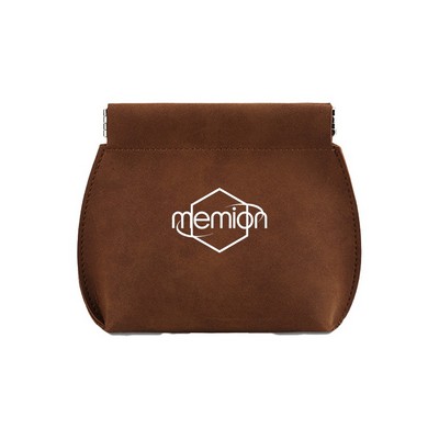 Pu Leather Compact Automatic Closed Small Accessory Storage Pouch