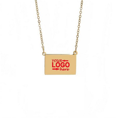 Sliding Photo Locket Necklace for Couples