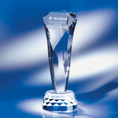Absolute Glamorous Crystal Award 10"H